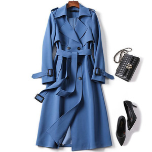 Vente en Gros Printemps 2026 Nouvelle Collection <span class=keywords><strong>Manteau</strong></span> Femme <span class=keywords><strong>D</strong></span>écontracté Ample Style Britannique Populaire, Col Tailleur, Coupe-Vent Long <span class=keywords><strong>au</strong></span>-<span class=keywords><strong>dessus</strong></span> du Genou - Product Image 1