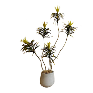 Nuevo diseño Planta verde artificial <span class=keywords><strong>Agave</strong></span> Tierra en maceta Gran decoración interior del hogar Planta Bonsai Decoración-149 - Product Image 6