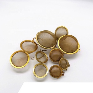 Kim Loại Tái Sử Dụng Dây Vàng Lưới Trà Balls Lọc Infuser Bộ Lọc Trà Lỏng - Product Image 1