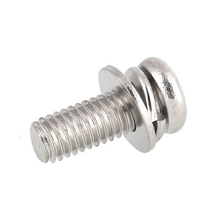 Offre Spéciale Prix Usine Vis Combinées à Tête Pan Nickelées M2 M3 M4 M5 M6 Système Métrique pour Vis SEMS Diverses Tailles - Product Image 3