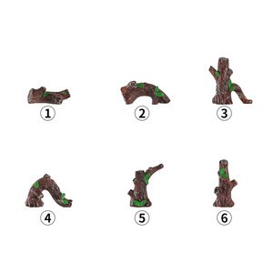 Adornos de tronco de árbol de resina, decoraciones de paisaje en miniatura para acuario y jardín, accesorios de bricolaje - Product Image 4