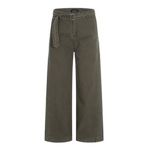 Pantalones Cargo Rectos Color Verde <span class=keywords><strong>Militar</strong></span> Americano 11KN, Unisex, Lavados, con Cinturón, Estilo Simple, Moderno, Retro, Holgados e Informales - Product Image 5