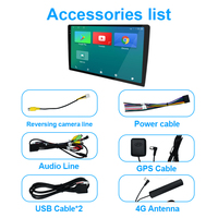 Qualcomm Snapdragon Car Android 13 Universal Dvd Auto Qcm 6125 2984 Multimédia de voiture avec carte SIM Octa Core 3 + 32G/4 + 64G