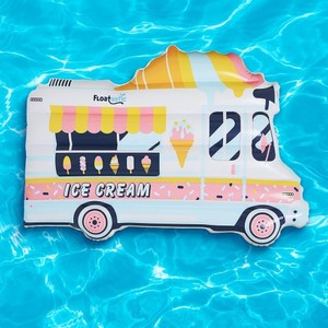 Flotador Inflable de PVC MAKE WAVES para Piscina, 72x52 Pulgadas, Diseño Divertido en Forma de Camión de Helados para Adultos - Product Image 5