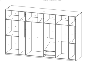 <span class=keywords><strong>Armario</strong></span> de pie de lujo ecológico con <span class=keywords><strong>espejo</strong></span> revestido y puertas de cristal, diseño moderno, tamaño y color personalizables, listo para taller. - Product Image 5