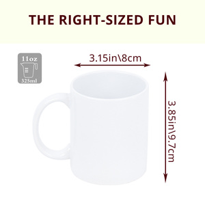 Nhà máy cung cấp tùy chỉnh gốm thăng hoa trắng cốc cà phê khuyến mãi Mug uống Mug cho đám cưới - Product Image 5