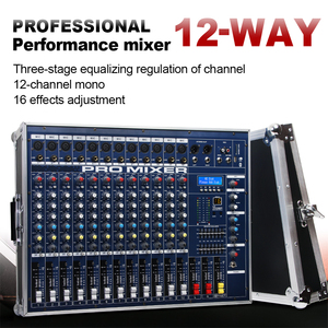Amplificateur audio professionnel GT12M 2400W *<span class=keywords><strong>2</strong></span> haute puissance 12 canaux, mixeur audio <span class=keywords><strong>DJ</strong></span> karaoké - Product Image 2