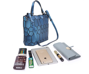 Modische Große Geometrische Leder-Tragetaschen für Damen Schultertaschen mit Hoher Kapazität - Product Image 6