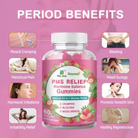 Gummies PMS avec racine de Maca et Tribulus Terrestris pour l'équilibre hormonal et le soutien beauté des femmes – Complément de santé naturel