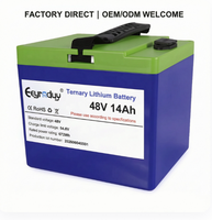 بطارية ليثيوم صناعية 48 فولت 14 أمبير ساعة NCM معتمدة CE UN38.3 IEC62133 لتطبيقات ESS الصناعية / الاتصالات / معدات إنترنت الأشياء OEM