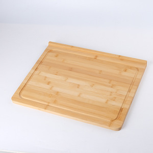 เขียงไม้ไผ่อเนกประสงค์สี่เหลี่ยมผืนผ้าเขียงสำหรับใช้ในบ้าน - Product Image 2