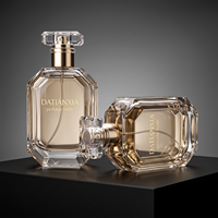 Flacon de parfum personnalisé 30ml 50ml 100ml en verre transparent avec vaporisateur fin, OEM ODM, étiquette privée avec boîte d'emballage