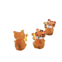 Figurines d'animaux en verre faites à la main, mignonnes petites tigresses, style européen, pour la décoration de la maison, du salon, du bureau, vente en gros