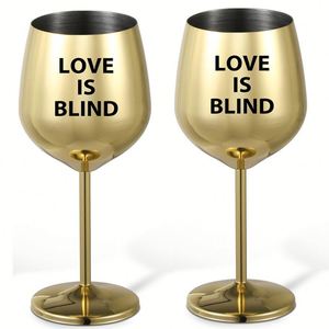 Verre à vin rouge haut de gamme de 500 ml, fabriqué en acier inoxydable 304, avec une poignée ergonomique pour les mariages et événements - Product Image 1