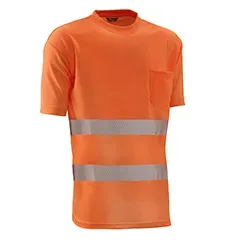 T-shirt - HVS621OR S London - Colore: Arancione - Tessuto sportivo "Eye Bird". Traspirante, assorbe l'umidità. Più grande - Product Image 2