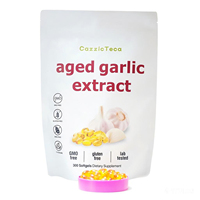 Gélules d'ail vieilli sans odeur pour adultes, 7500 mg, avec extrait d'ail vieilli pour le soutien cardiaque et immunitaire, sans gluten, naturelles, vente en gros OEM