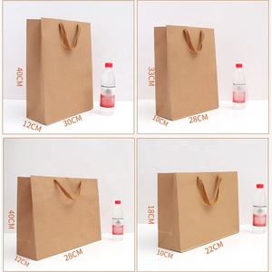 Bolsas De Papel Bolsas De Regalo De Lujo Para Pequeñas Empresas Con Logo / <span class=keywords><strong>Sac</strong></span> Papier Embalaje De Bolsa De Compras De Papel Kraft Impreso Personalizado - Product Image 5