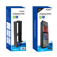 Support de rangement pour 36 jeux de disques TP4-19280 pour PS4, support de rangement pour cartes de jeux CD pour accessoires PS4