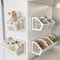 Nouvelle boîte de rangement 2026, étagère de cuisine murale sans perçage, panier à épices pour la maison