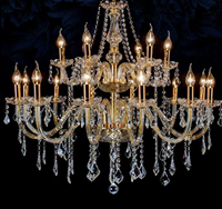 Vente chaude classique a mené la lumière en cristal de lustre pour la décoration de mariage et d'événement