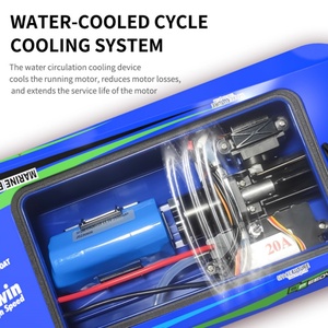 Mini Bote a Control Remoto 2.4G de Alta Velocidad (30km/h), Resistente al Agua, con Motor sin Escobillas, Modelo SJY-TX768, Incluye Baterías, Juguete de Verano para Niños - Product Image 4