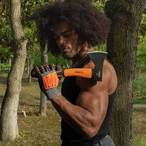 Hache <span class=keywords><strong>de</strong></span> camping compacte KSEIBI pour l'extérieur, lame en acier forgé, manche en fibre <span class=keywords><strong>de</strong></span> verre anti-choc, 1,3 livre, étanche - Product Image 6