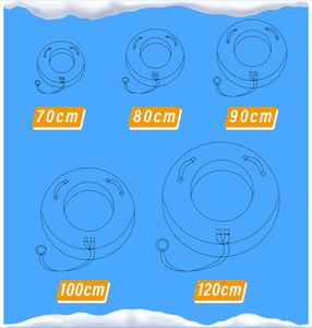 Tubo de Nieve Inflable Resistente de 46 Pulgadas con Cámara de Butilo, Válvula Corta y Cubiertas de Lona Premium - Product Image 6
