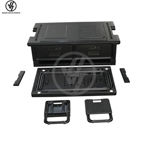PE Trunk Metal Storage Box for Mercedes Benz G Wagon W465 G63 G500 G550 2025 Organizer Box <b>Drawer</b> Foldable Table Kit Interior - Product Image 1