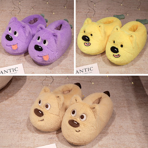 Chaussons en peluche mignons en forme d'ours pour femmes et hommes, personnalisables, pour l'intérieur, hiver, dessin animé - Product Image 5