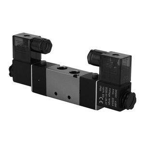 Vanne solénoïde Dde 4V220-08, 3 voies, 5 ports, vanne de commande pneumatique, DC 24V, air 0,15-0,8Mpa - Product Image 4