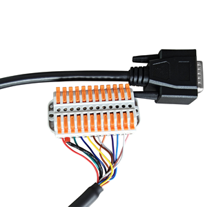 Cable de Conexión Personalizado de Longitud a Medida, Recto o en Ángulo Recto, DB9 DB15 DB25 DB37 DB45 Macho/Hembra a Bloque de Terminales - Product Image 4