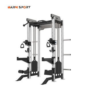 Stazione Multifunzione per Palestra Domestica con Pesi Integrati, Power Rack 6-in-1, Crossover, Stazione per Trazioni e Dip, Allenamento Completo per il Corpo - Product Image 3
