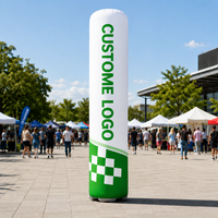 Colonnes publicitaires gonflables de grande taille, piliers d'événements personnalisés avec marque pour la promotion en extérieur