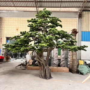 Rami di pino artificiale grande pianta in vaso personalizzare paesaggio albero artificiale pino bonsai albero di pino per la casa deco