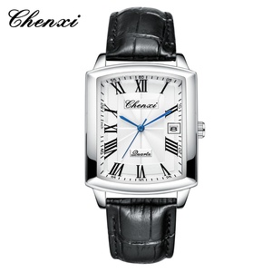 Reloj Casual de Moda para Parejas, Marca <span class=keywords><strong>Dawn</strong></span>, con Calendario, Cuarzo, Caja Rectangular de Aleación, Correa para Hombre y Mujer, Venta al Por Mayor - Product Image 5