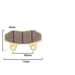 Plaquettes <span class=keywords><strong>de</strong></span> <span class=keywords><strong>frein</strong></span> avant DUPANQ pour vélo électrique tout-terrain Storm Bee - Matériau fritté/céramique - Product Image 2
