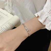 Bracelet en bambou Bowei, argent sterling S925, pierre œil-de-chat, bijoux de luxe scintillants inspirés de la niche