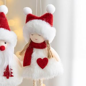 High Quality Vintage Christmas <b>Decoration</b> Santa Snowman Hanging for <b>New</b> <b>Year</b> Party Home Kids Gift - Product Image 4