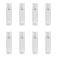 Haute Qualité Transparent PP Vide Airless Lotion Pompe Bouteille 30ml 50ml 100ml En Gros pour Sérigraphie