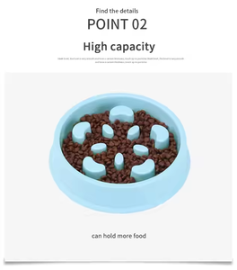 Hochwertige Slow Feeder <span class=keywords><strong>Dog</strong></span> <span class=keywords><strong>Bowl</strong></span> aus Kunststoff Rutsch feste Haustiers chale mit rutsch festem Boden für Camping für Katzen - Product Image 5