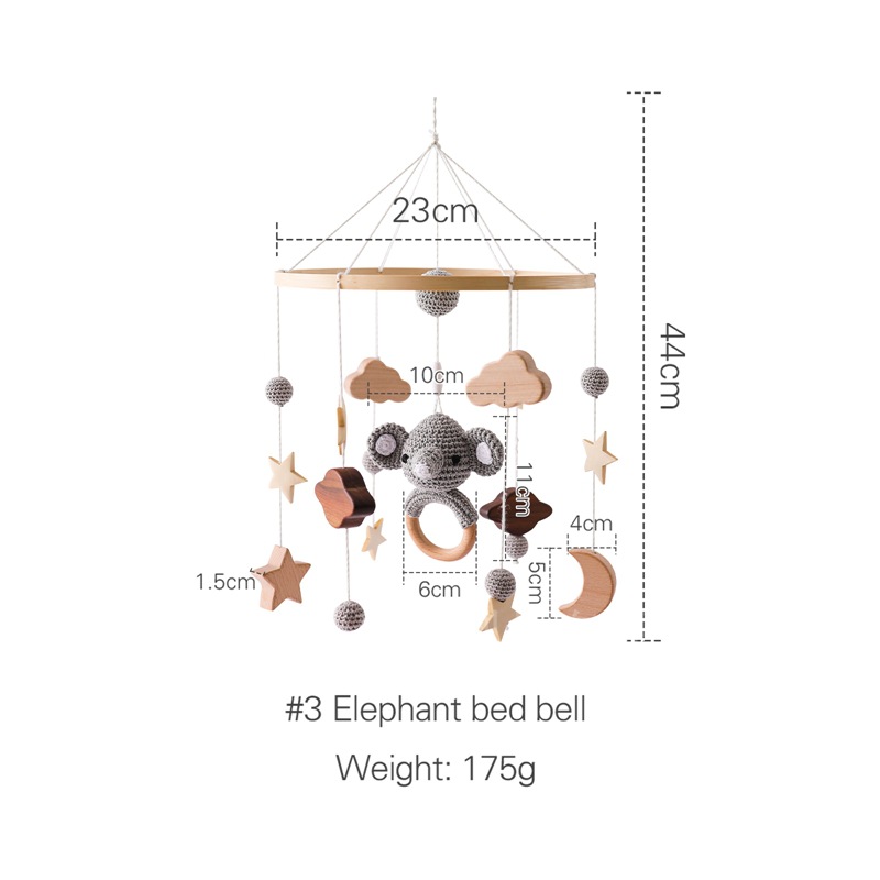 Cloche de lit éléphant