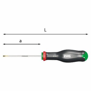 Juego de Destornilladores de Acero Inoxidable USAG 324 TX con Mango de Acero - Product Image 1