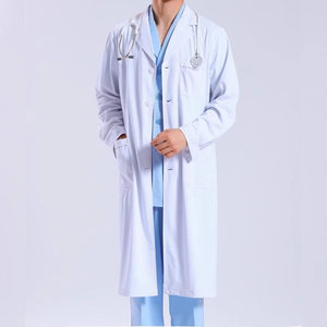 Blouse médicale en coton-polyester de haute qualité, infroissable, douce et durable, vente en gros pour toutes les professions, pour les professionnels du spa et de la beauté - Product Image 5