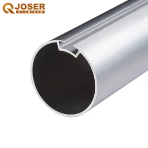 Extrusion — tuyau en alliage d'aluminium rond anodisé, décoration d'intérieur personnalisée, usine, tube pour store à rouleau