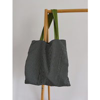 Sac à bandoulière en toile grande capacité Hongao OEM personnalisé, deux sangles, simple, tendance, fermeture ouverte, pliable, pour voyage, 30x15x40cm