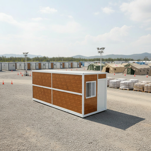 Maison conteneur pliable de 20 pieds, logement modulaire préfabriqué pour camp de travailleurs de la construction, installation rapide - Product Image 2