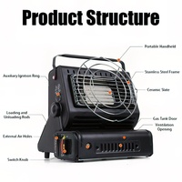 Réchaud à gaz butane, mini brûleur de cuisson, barbecue extérieur, pique-nique, pêche en plein air, camping, mini grill, réchaud portable
