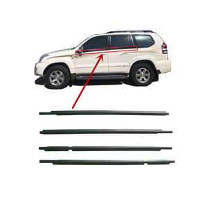 4 CS indindows ububber ututside para exexus 4470 2003-2009 Weatherstrip al EAL para Ly ruiser <span class=keywords><strong>Prado</strong></span> 120 eries 2010-2020 75711-60061 - Product Image 1