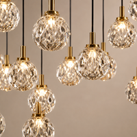 Lustre en cristal sur mesure, grand lustre artistique pour escalier, idéal pour hall d'hôtel, villa, atrium et espaces à plafond haut