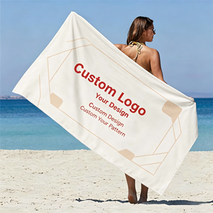 Serviette de plage personnalisée imprimée numériquement, sublimation, microfibre, design sur mesure - Product Image 1